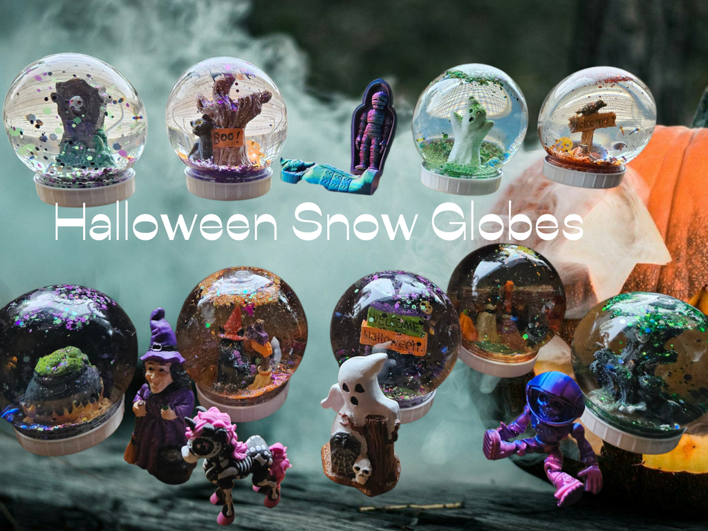Halloween Snow Globes