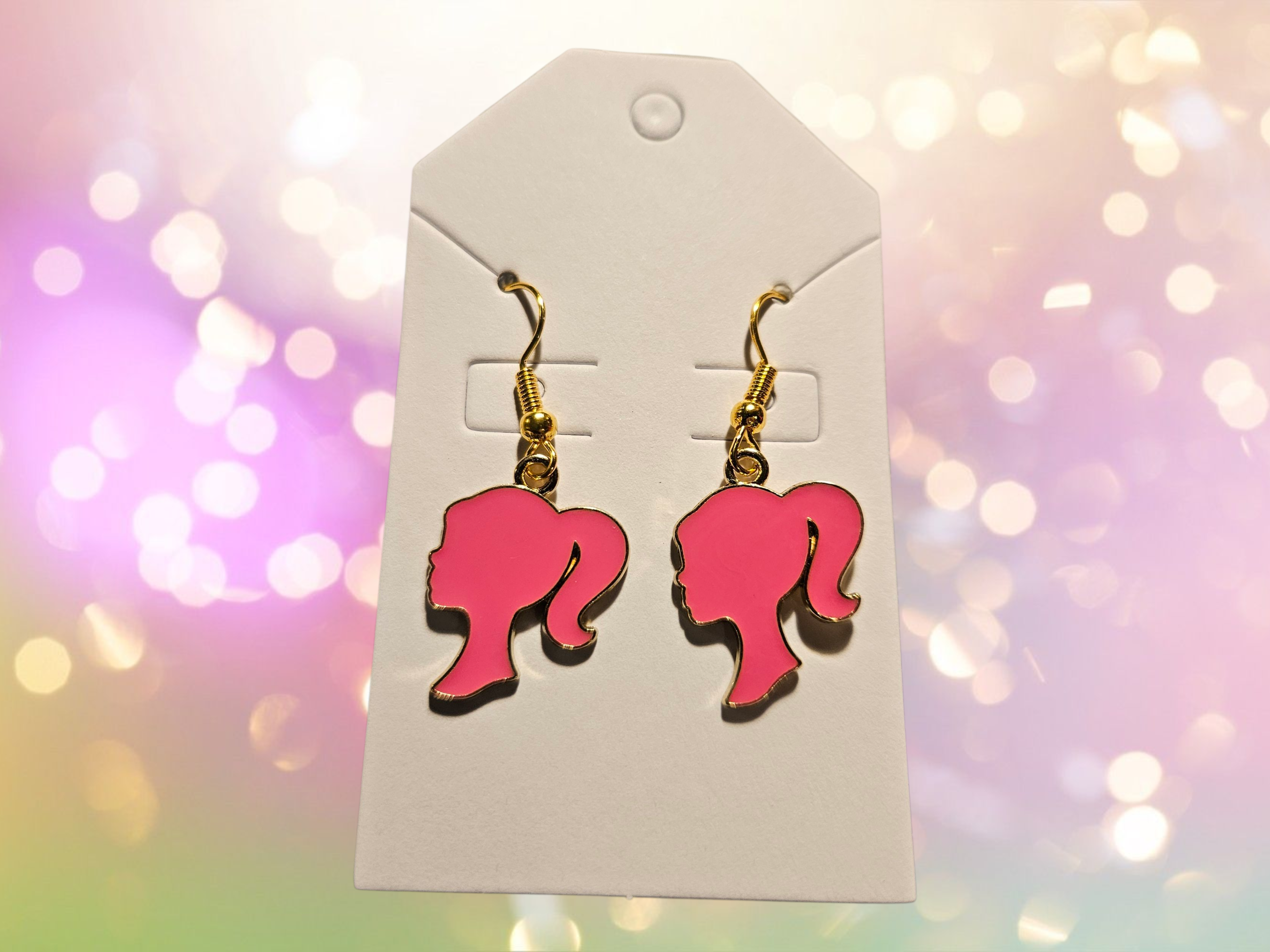 Earrings, Profile of Girl Doll